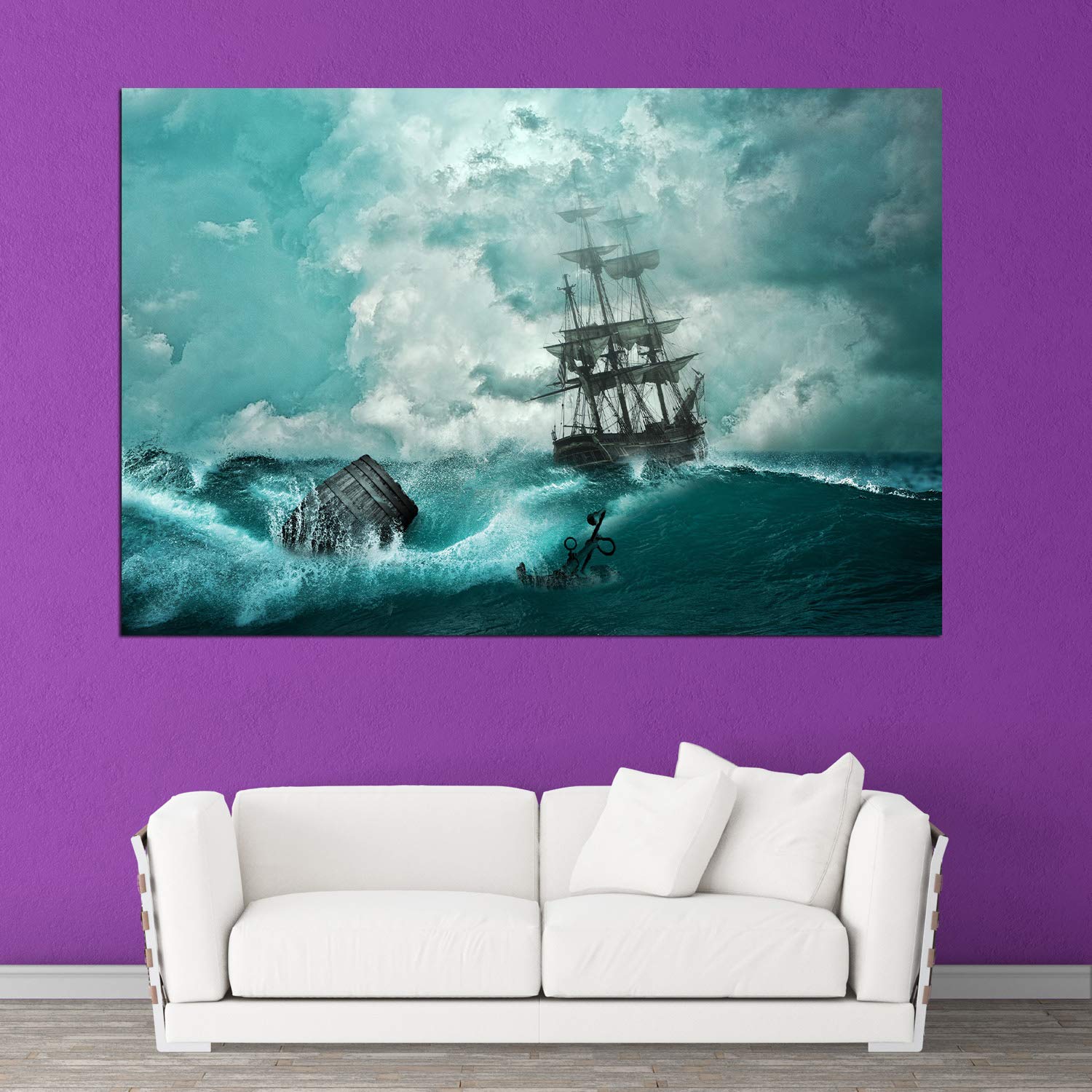 inep-b083y5hppj-close-up-of-ahoy-abstract-pirate-ship-unframed-wall-art-showing-a-bold-vessel-cutting-through-stormy-seas..jpeg